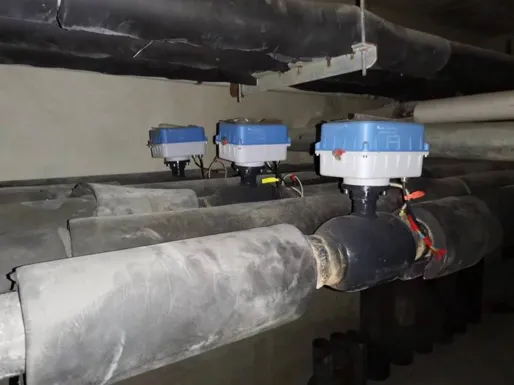motorised valve actuator in action