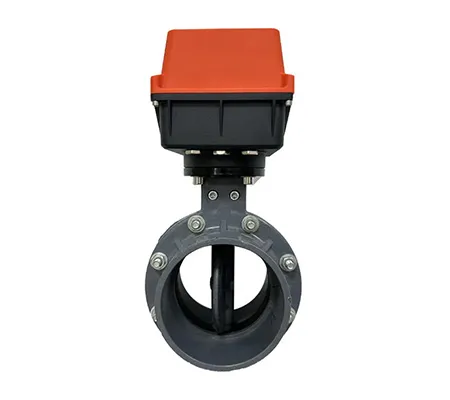 UPVC electric butterfly valve