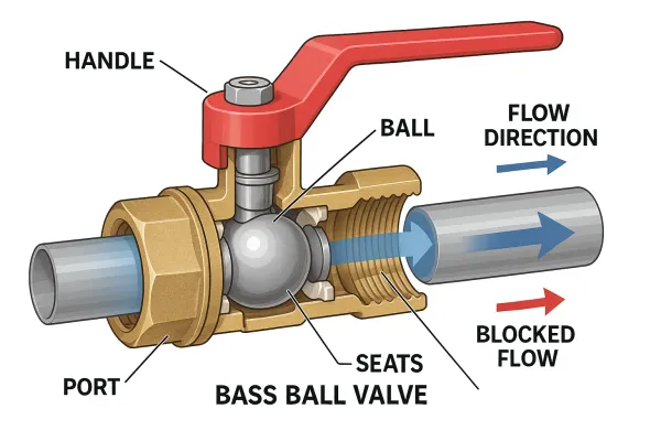 Brass Ball Valve Operation Diagram